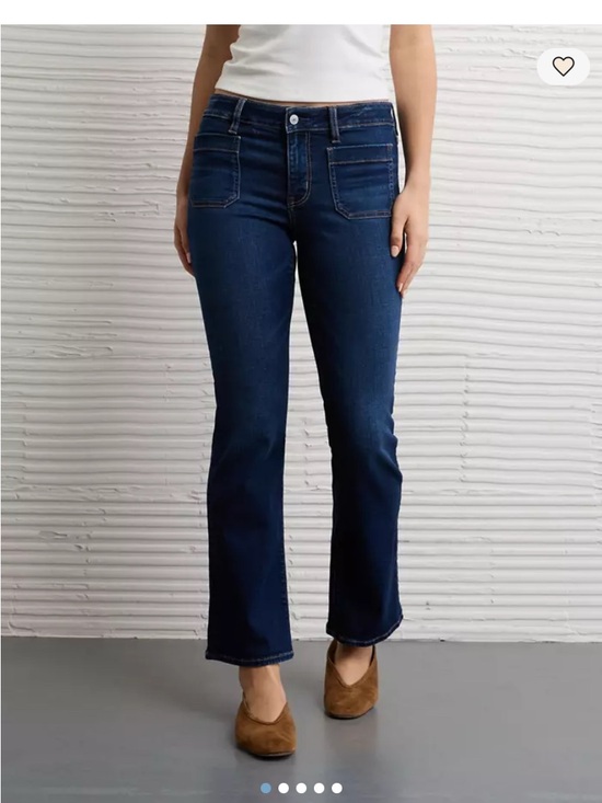 American Eagle Outfitters Denim - American Eagle Outfitters Kick Boot Crop Dark Navy Jeans